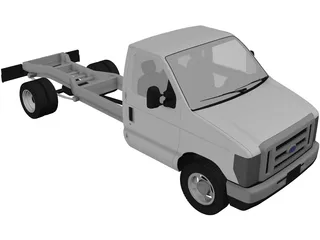 Ford Cutaway Van 3D Model preview