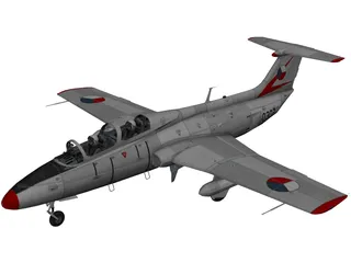 Aero L-29 Czech Air Force 3D Model preview