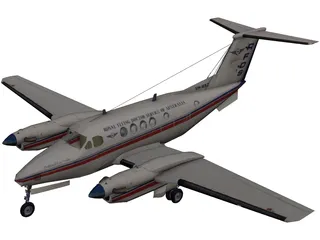 Beechcraft King Air B200C 3D Model preview