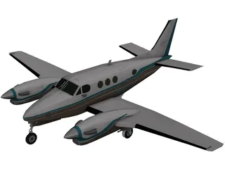 Beechcraft King Air C90B 3D Model preview