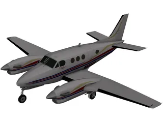 Beechcraft King Air C90GT 3D Model preview