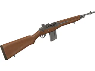 M14 Rifle 3D Model preview