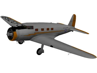 Vultee V-1A 3D Model preview