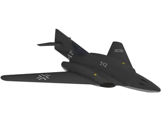 Messerschmitt Me 262 HG III 3D Model preview