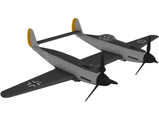 Messerschmitt ME 609 3D Model preview