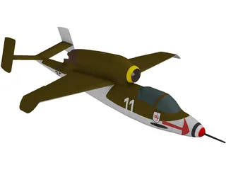 Heinkel HE 162 3D Model preview