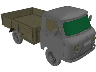 UAZ 452d 3D Model preview
