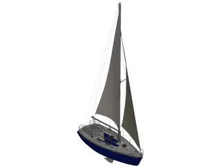 SL30 Sailing Ship 3D Model preview