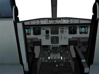 Airbus A321 Cockpit 3D Model preview