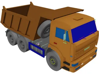 Kamaz 6520 3D Model preview