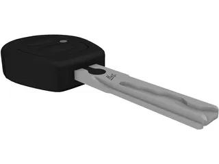 Electronic Car Key 3D Model preview