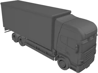 Scania Truck 3D Model preview