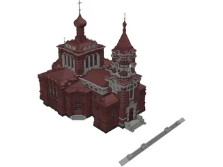 Church Russian 3D Model preview