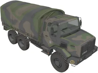 Renault GBC 180 Army Truck 3D Model preview
