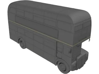 London Bus 3D Model preview