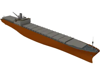 LNG Tanker 3D Model preview