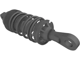 RC Car Model Shock Absorber 3D Model preview