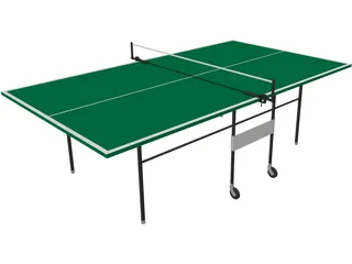 Pinpong Table 3D Model preview