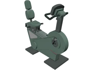 Exercise Bike Recline XT 3D Model preview