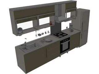 Kitchen 3D Model preview