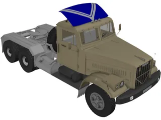 KrAZ 256 B1 3D Model preview