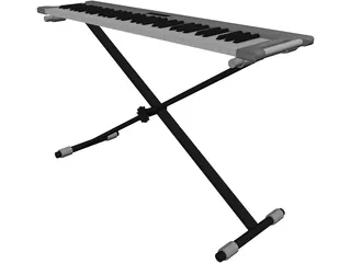 Synthesizer KORGX50 3D Model preview