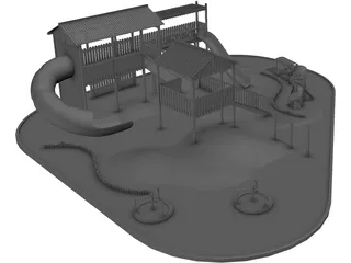 Children Playground 3D Model preview