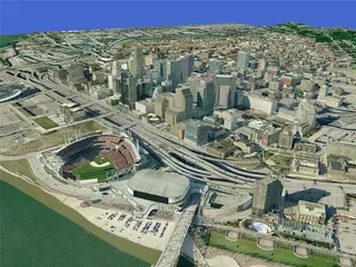Cincinnati City 3D Model preview