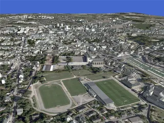 Vannes City (France) 3D Model preview