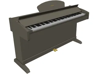 Piano Yamaha 3D Model preview