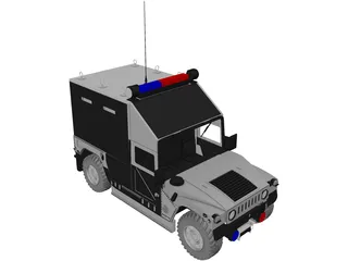SWAT Car 3D Model preview