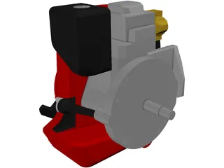Honda GXV160 Engine 3D Model preview