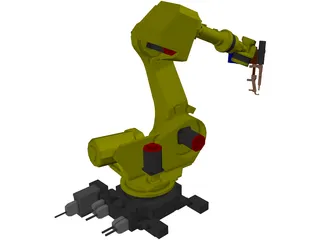 Fanuc R-2000 Robot Arm 3D Model preview