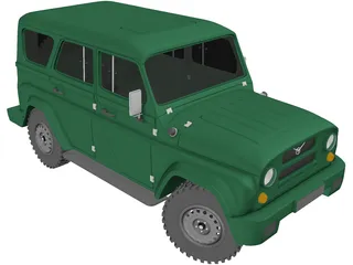 UAZ Hunter 3D Model preview