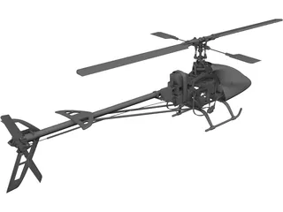 RC Helicopter 3D Model preview