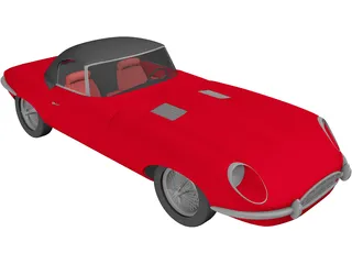 Jaguar E-type 3D Model preview