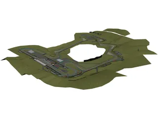 Hungaroring (Hungarian Race Track) 3D Model preview