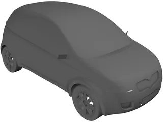 Toyota Yaris Concept (1996) 3D Model preview