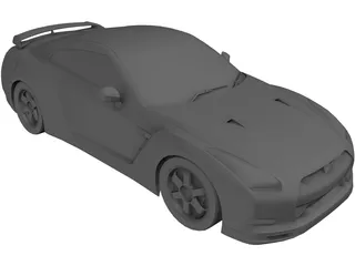 Nissan GT-R Spec-V 3D Model preview