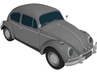 Volkswagen Beetle 3D Model preview