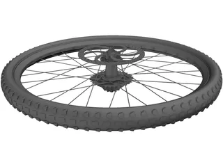 Wheel MTB Rear 3D Model preview