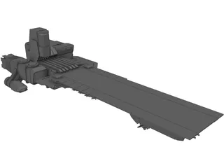 Alien Carrier 3D Model preview