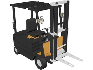 Forklift 3D Model preview
