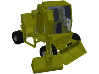 Backhoe 3D Model preview