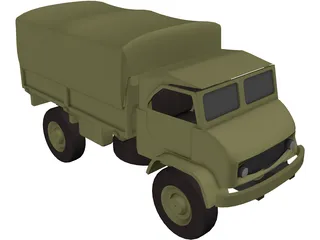 Mercedes-Benz Unimog 404 3D Model preview