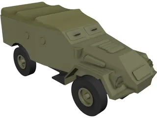 BTR 40 3D Model preview