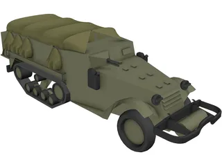 M3 Hulftruck 3D Model preview