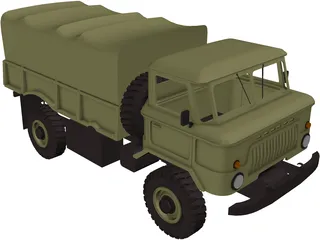 GAZ 66 3D Model preview