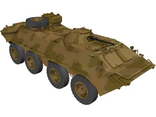 BTR-70 3D Model preview