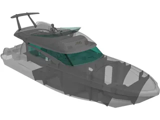 Janneau Motorboat P46 3D Model preview